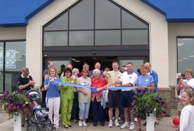 Wisconsin swimming pool company ribbon cutting and opening of new store in North Prairie Wisconsin Swimming Pool Company